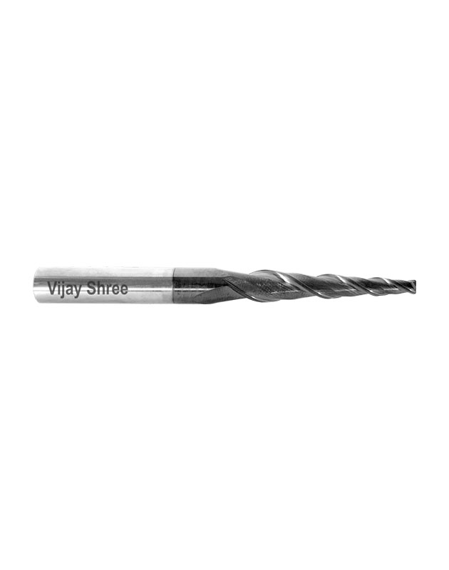 2 Flute Spiral Taper End Mill Carbide Tools Vijay Shree Tools